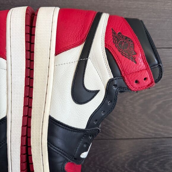 Jordan 1 Retro High Bred Toe 555088-610 Men's 10 - Picture 10 of 15